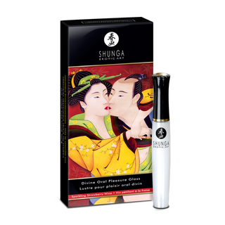 Värmande Kylande Läppglans Jordgubb - Oral Pleasure 10ml