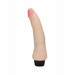 Realistisk Vibrator 20 cm, Mjuk, Ådrad