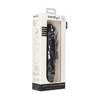 Realistisk Vibrator - Multispeed & Bulande Ådror