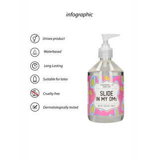 Vattenbaserat Glidmedel 500ml - Latexkompatibelt