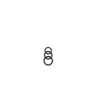 Cockring Set - Förlänger Erektion, Silikon, Svart/Grå
