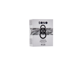 Cockring Set - Förlänger Erektion, Silikon, Svart/Grå