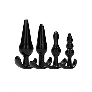 Buttplug Set - 4 Storlekar, Progressiv TPE