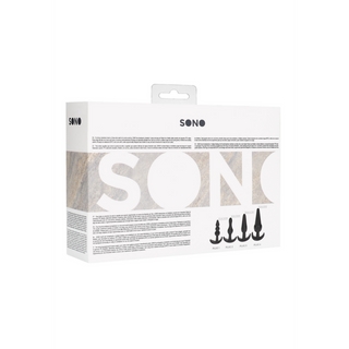 Buttplug Set - 4 Storlekar, Progressiv TPE