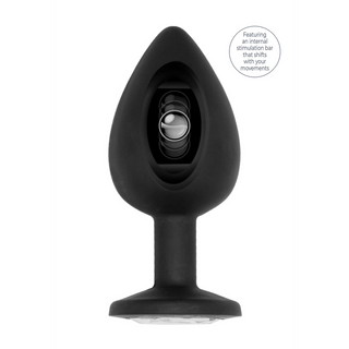 Buttplugg Silikon, Stimulerande Kula, 9.5 cm