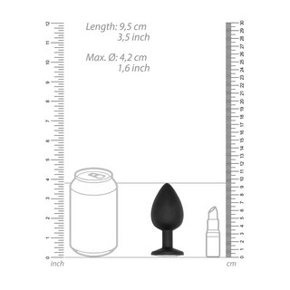 Buttplugg Silikon, Stimulerande Kula, 9.5 cm