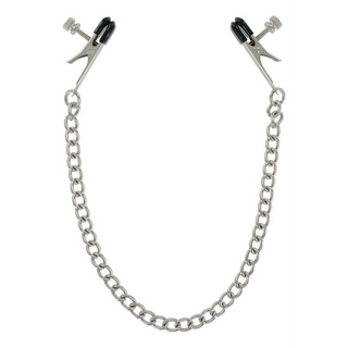 Nippelklämmor med Kedja - Justerbar Intensitet, Silver