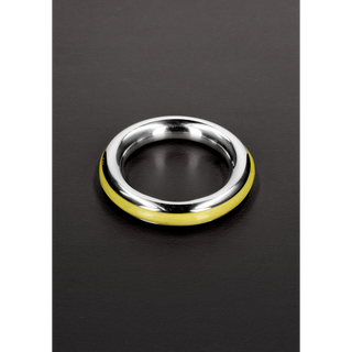 Erektionsring Rostfritt Stål Silikoninlägg 40mm