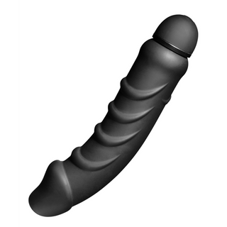 Ribbad Silikon Vibrator - 5 Hastigheter