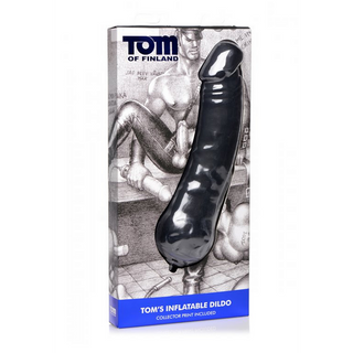 Uppblåsbar Silikondildo - Stor, Texturerad, 33.7cm