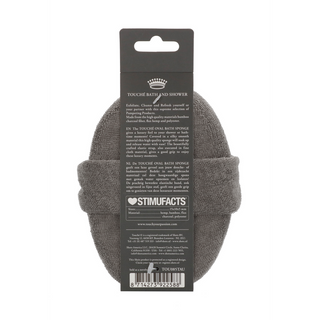 Oval Badsvamp: Exfolierande, Dubbelsidig, Naturlig Fiber