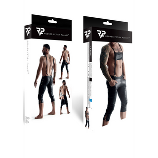 3/4 Byxor Herr Bavarian Stil XXL Wetlook Avtagbar Bak