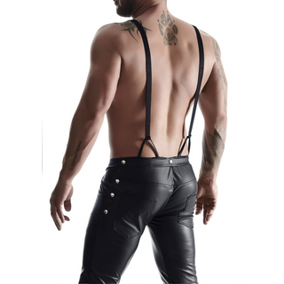 3/4 Byxor Herr Bavarian Stil XXL Wetlook Avtagbar Bak