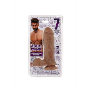 Realistisk Dildo 18cm - Sugpropp & Detaljerad