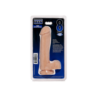 Realistisk Dildo 20cm med Sugpropp - Kroppssäker PVC