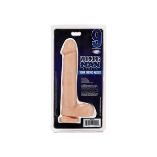 Realistisk Dildo 23cm - Sugpropp & Detaljerad