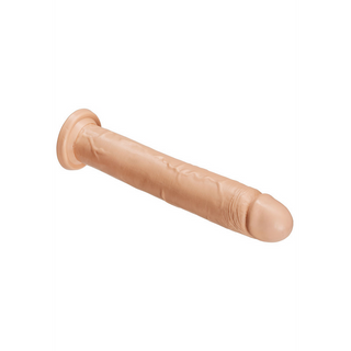 Realistisk Dildo 25.5cm - Sugpropp & Ådrad Yta